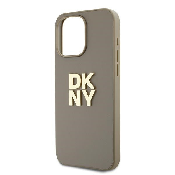 DKNY dėklas iPhone 15 Pro Max – smėlio spalvos