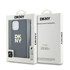 DKNY dėklas iPhone 15 Pro Max su riešo dirželiu – juodas