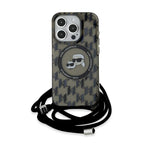Karl Lagerfeld MagSafe dėklas iPhone 15 Pro Max – juodas