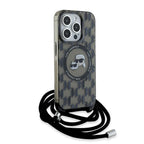 Karl Lagerfeld MagSafe dėklas iPhone 15 Pro Max – juodas