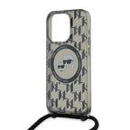 Karl Lagerfeld MagSafe dėklas iPhone 15 Pro Max – juodas