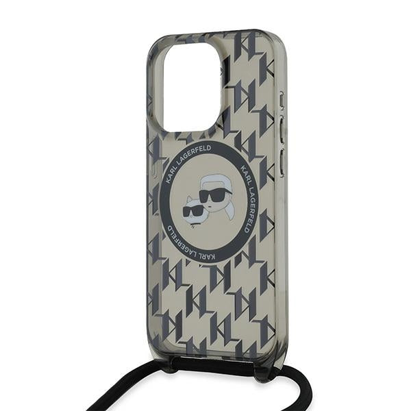 Karl Lagerfeld MagSafe dėklas iPhone 15 Pro Max – juodas