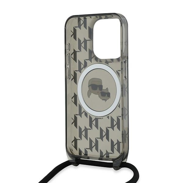 Karl Lagerfeld MagSafe dėklas iPhone 15 Pro Max – juodas