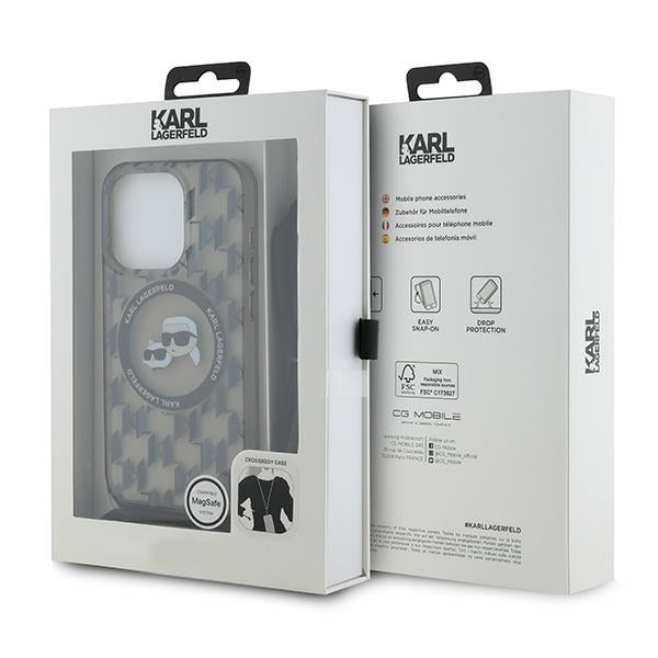 Karl Lagerfeld MagSafe dėklas iPhone 15 Pro Max – juodas