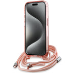 Karl Lagerfeld MagSafe dėklas iPhone 15 Pro Max – rožinis