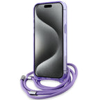 Karl Lagerfeld MagSafe dėklas iPhone 15 Pro Max – violetinis