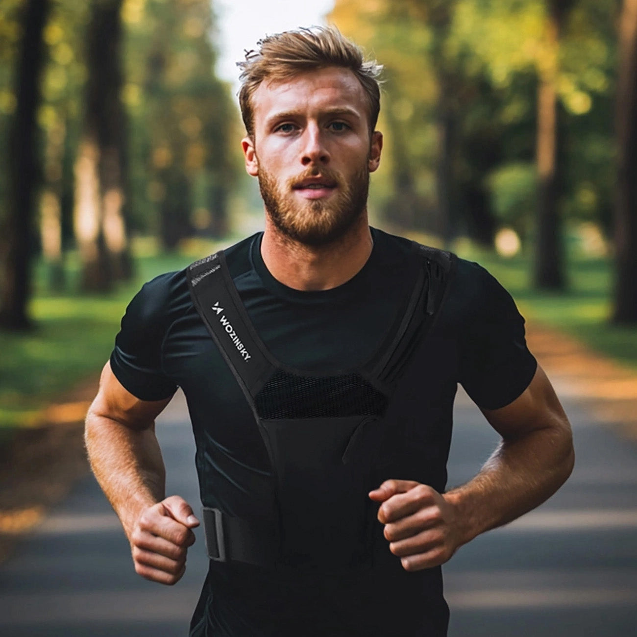 Wozinsky WKDB1 Atspindintis bėgimo liemenė - Juoda -- Uncategorized