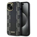 DKNY MagSafe dėklas iPhone 15 Plus / 14 Plus – juodas