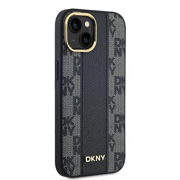 DKNY MagSafe dėklas iPhone 15 Plus / 14 Plus – juodas