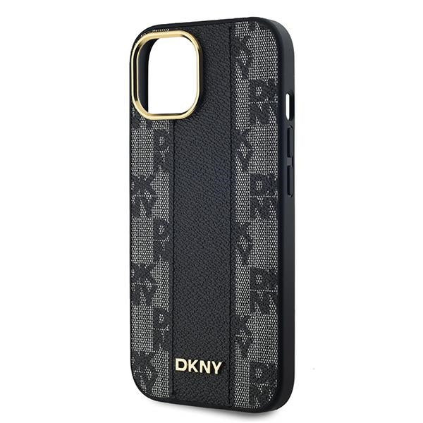 DKNY MagSafe dėklas iPhone 15 Plus / 14 Plus – juodas