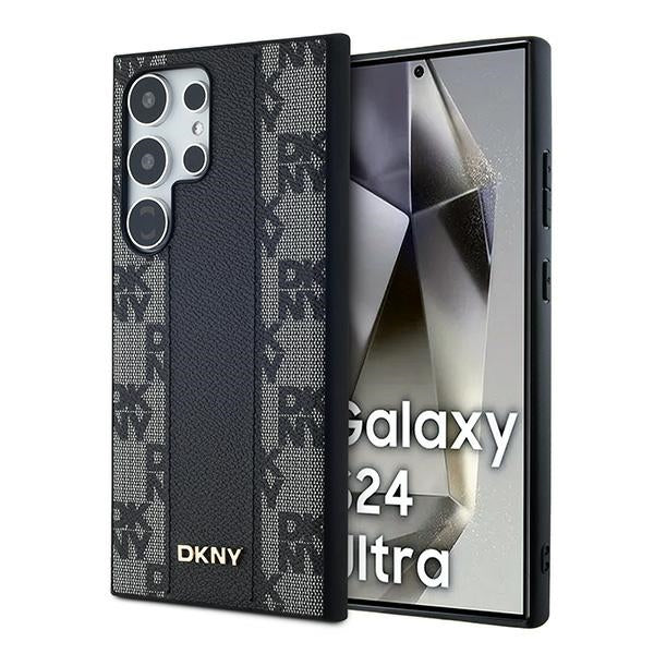 DKNY odinis MagSafe dėklas Galaxy S24 Ultra – juodas