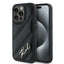 Karl Lagerfeld Diagonal Quilted Script dėklas iPhone 14 Pro – juodas