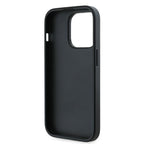 Karl Lagerfeld Diagonal Quilted Script dėklas iPhone 14 Pro – juodas