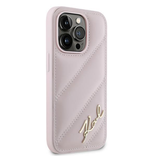 Karl Lagerfeld dėklas iPhone 14 Pro Max – rožinis