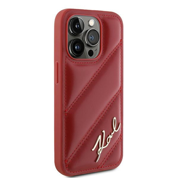 Karl Lagerfeld dėklas iPhone 15 Pro – raudonas