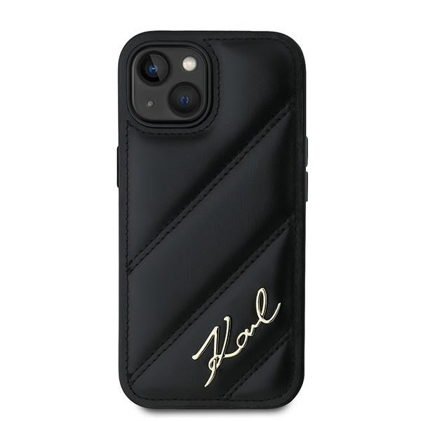 Karl Lagerfeld dėklas iPhone 15/14/13 (6,1") – juodas