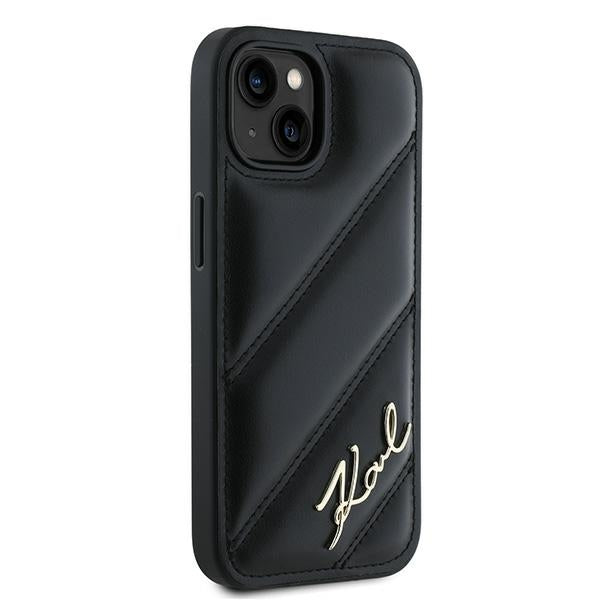 Karl Lagerfeld dėklas iPhone 15/14/13 (6,1") – juodas
