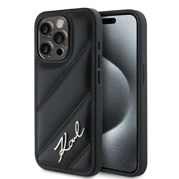 Karl Lagerfeld dėklas iPhone 15 Pro Max – juodas