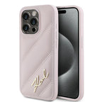 Karl Lagerfeld dėklas iPhone 15 Pro Max – rožinis