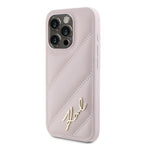 Karl Lagerfeld dėklas iPhone 15 Pro Max – rožinis