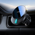 Joyroom JR-ZS409 magnetinis laikiklis su 15W indukciniu įkrovikliu automobilio oro ventiliacijos grotelėms - juodas