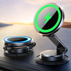Joyroom JR-ZS408 magnetinis laikiklis su 15W indukciniu įkrovikliu automobilio prietaisų skydeliui, juodas