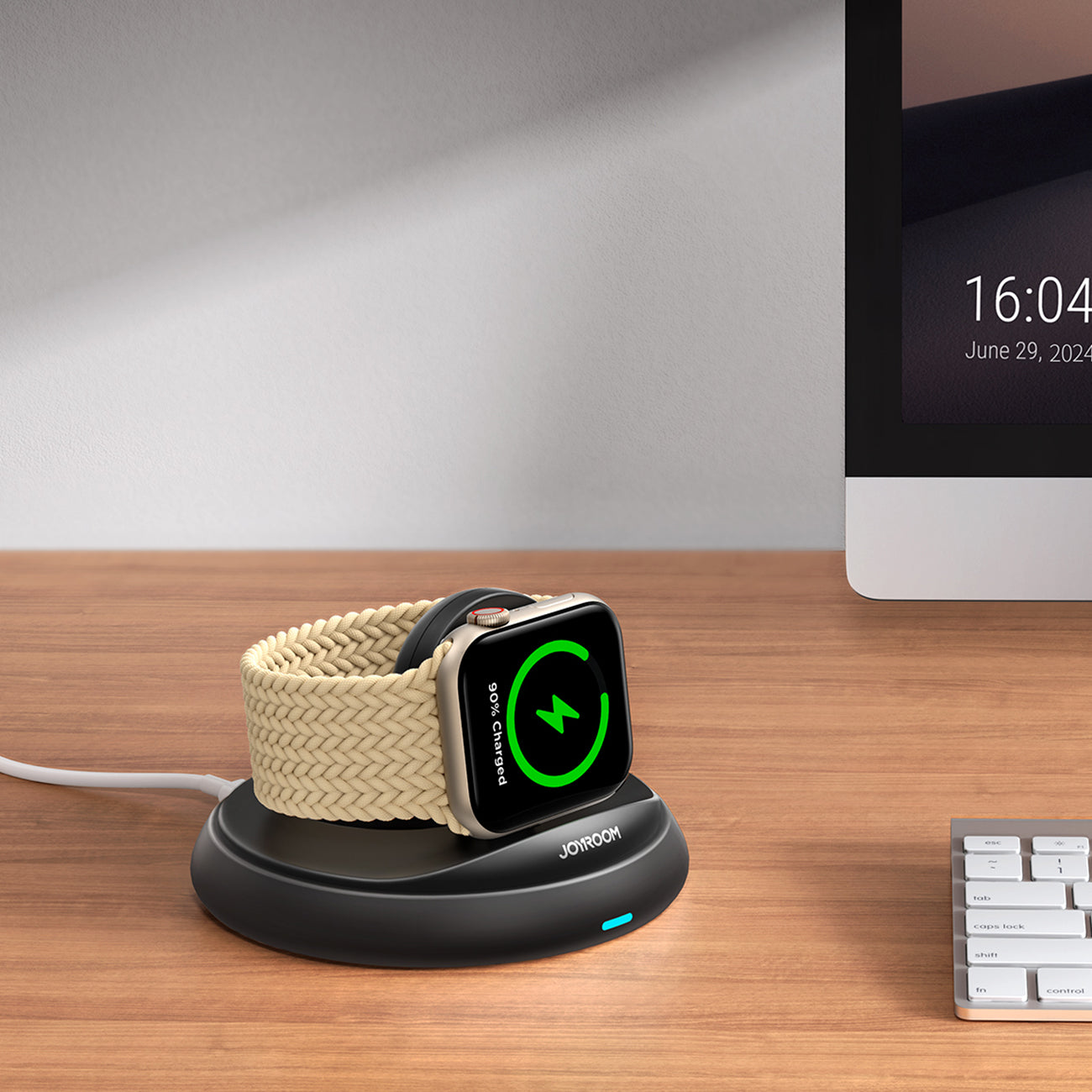 Joyroom JR-W12 sulankstomas indukcinis įkroviklis Apple Watch - juodas