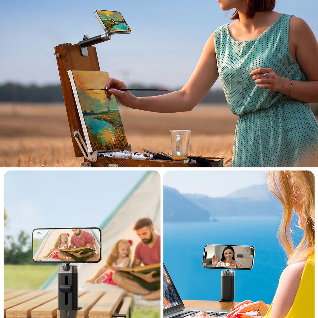 Joyroom JR-ZS413 magnetinis kelioninis stovas 4.7-7.0" telefonui, juodas