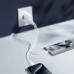 Joyroom JR-TCF12 tinklo įkroviklis 2x USB-C 20W PD / QC 3.0 - baltas