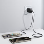 Joyroom JR-TCF13 tinklo įkroviklis USB-C / USB-A 25W SFC / PPS / PD - juodas