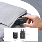 Joyroom JR-TCF13 tinklo įkroviklis USB-C / USB-A 25W SFC / PPS / PD - juodas
