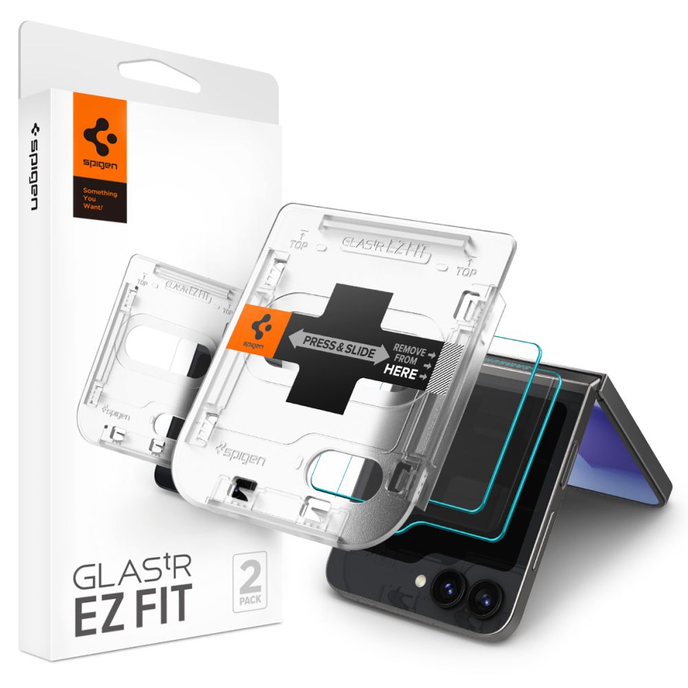 Spigen Glas.TR EZ Fit grūdintas stiklas Galaxy Z Flip 6 (2 vnt.)