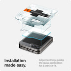 Spigen Glas.TR EZ Fit grūdintas stiklas Galaxy Z Flip 6 (2 vnt.)