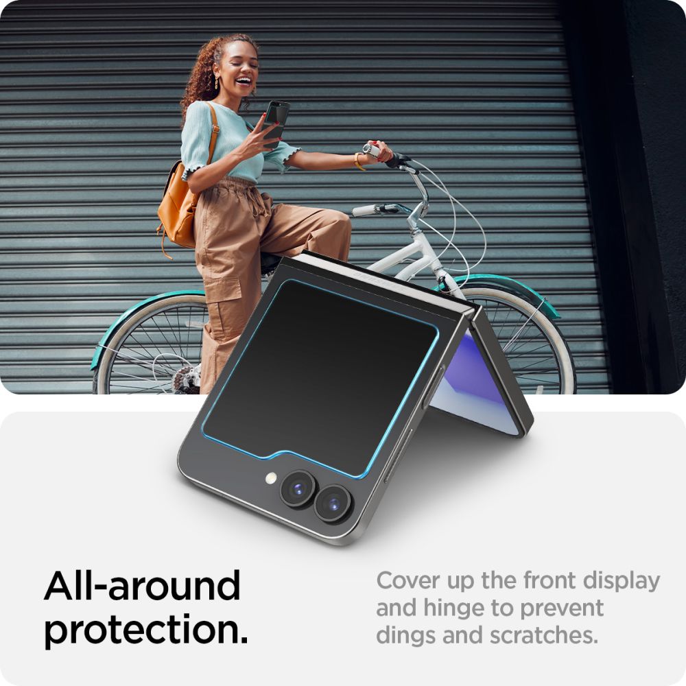 Spigen Glas.TR EZ Fit grūdintas stiklas Galaxy Z Flip 6 (2 vnt.)