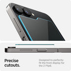 Spigen Glas.TR EZ Fit grūdintas stiklas Galaxy Z Flip 6 (2 vnt.)