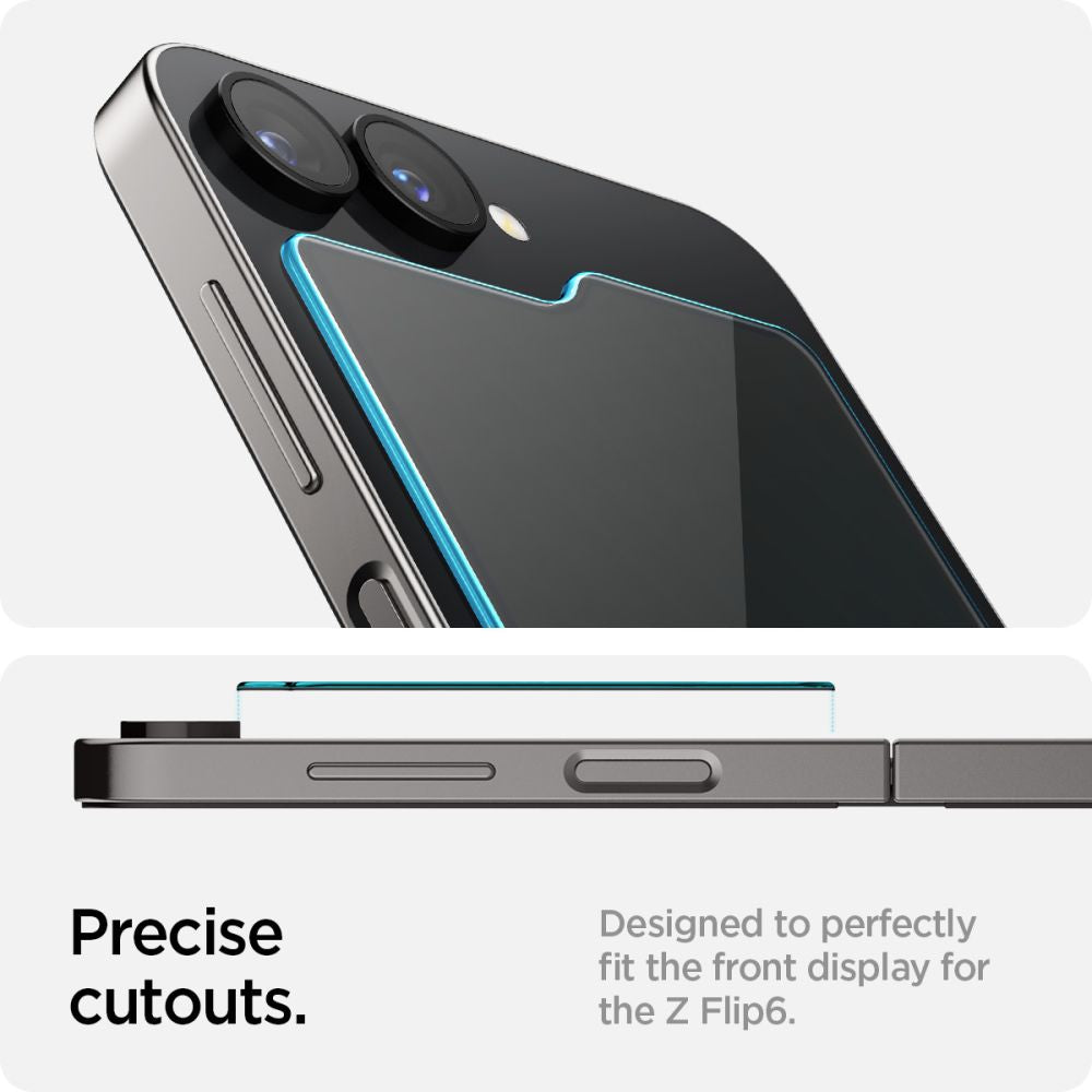 Spigen Glas.TR EZ Fit grūdintas stiklas Galaxy Z Flip 6 (2 vnt.)