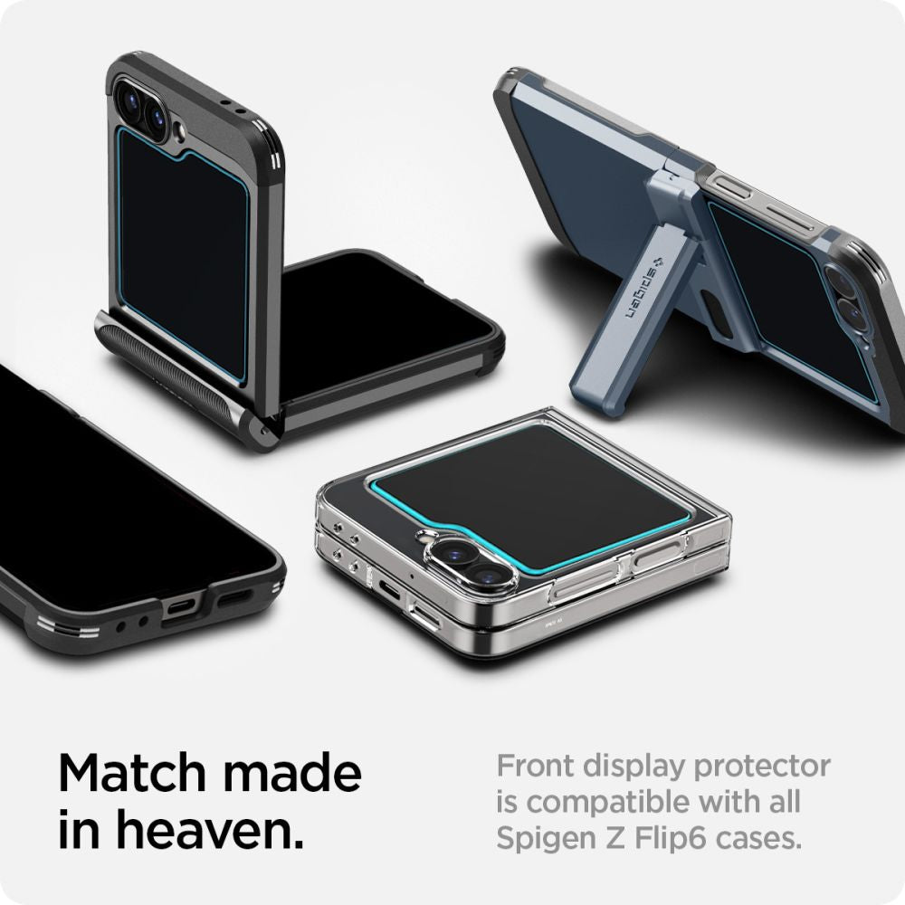 Spigen Glas.TR EZ Fit grūdintas stiklas Galaxy Z Flip 6 (2 vnt.)