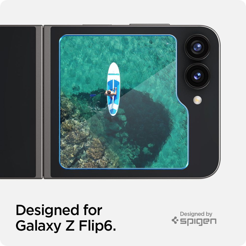 Spigen Glas.TR EZ Fit grūdintas stiklas Galaxy Z Flip 6 (2 vnt.)