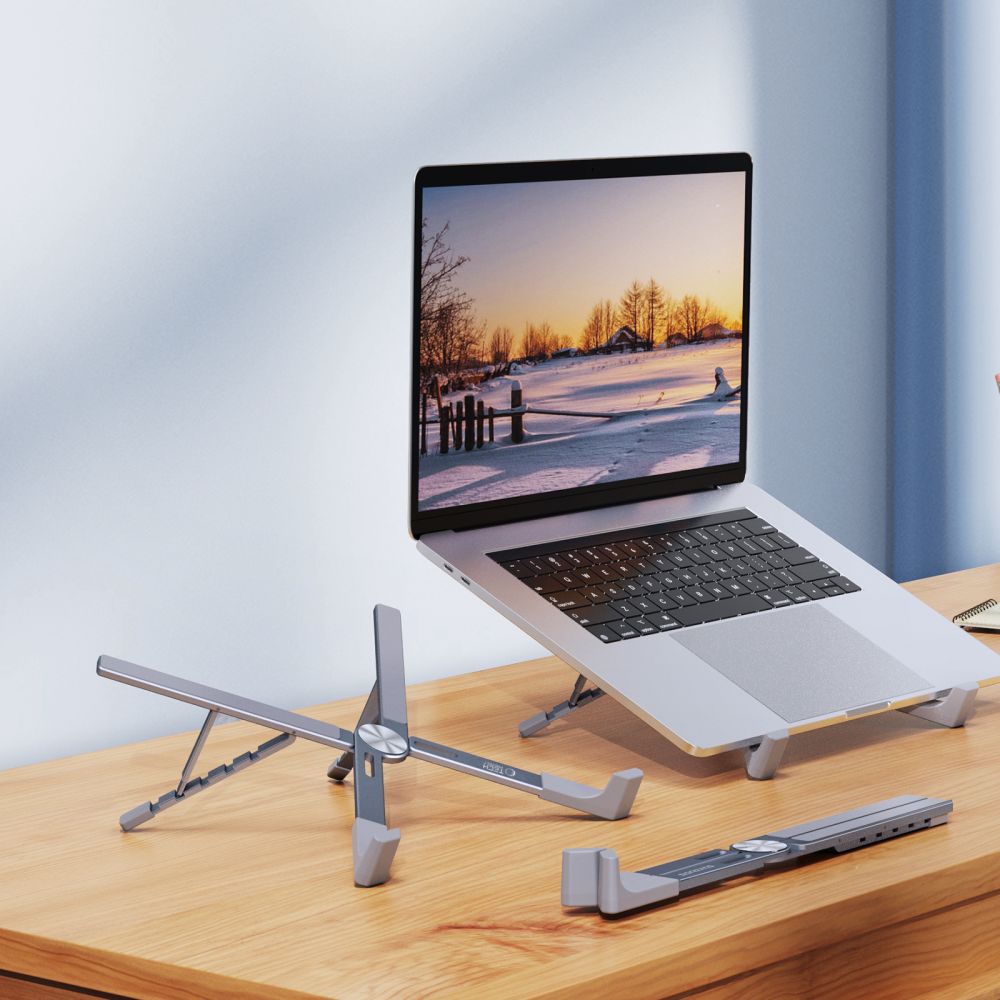 Tech-Protect ULS300 nešiojamojo kompiuterio stovas – pilkas -- Laptop Stands