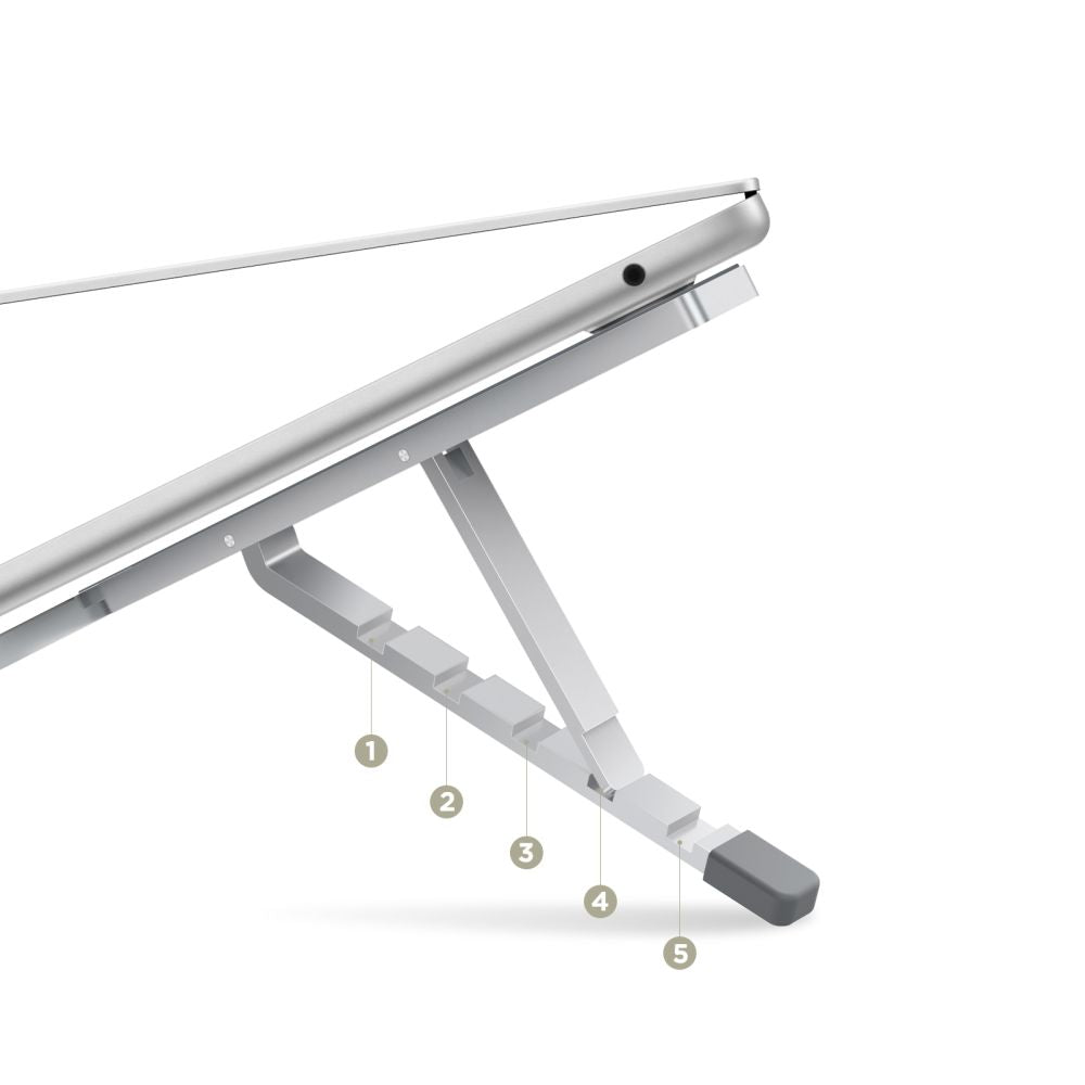 Tech-Protect ULS300 nešiojamojo kompiuterio stovas – sidabrinis -- Laptop Stands