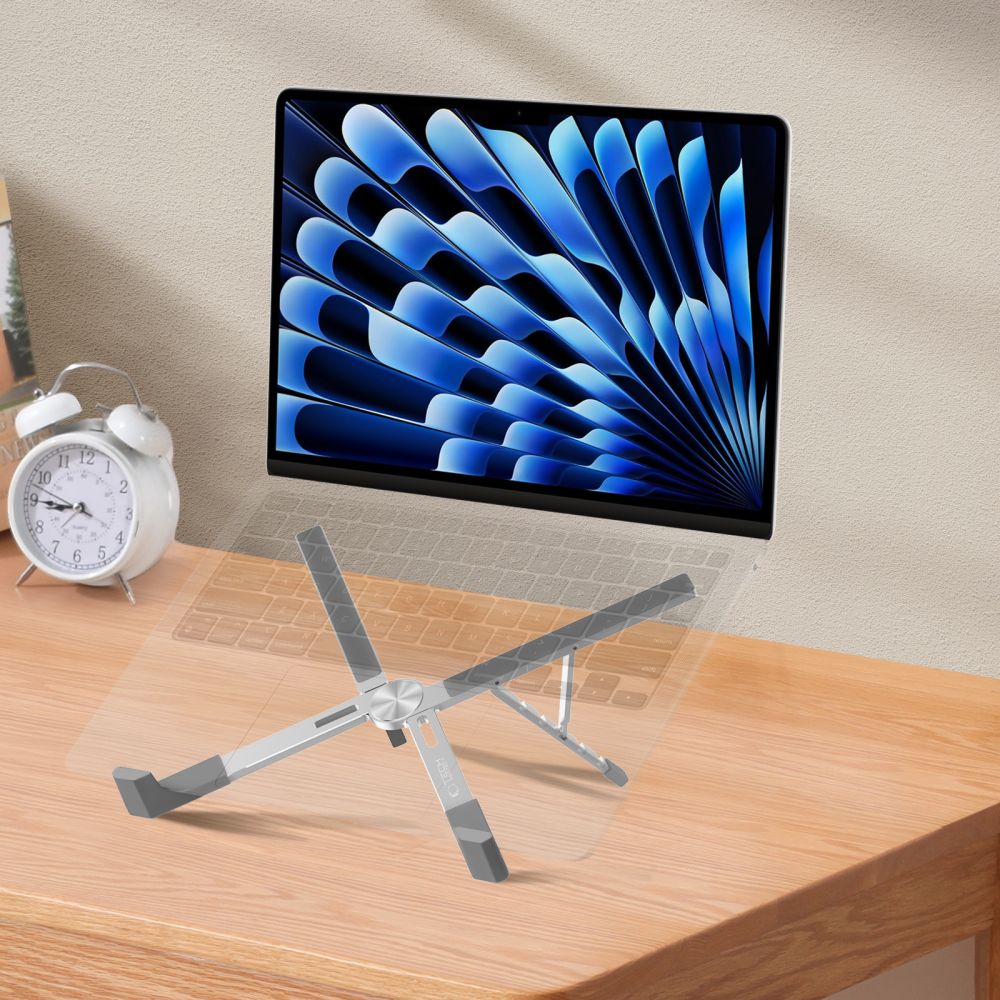 Tech-Protect ULS300 nešiojamojo kompiuterio stovas – sidabrinis -- Laptop Stands