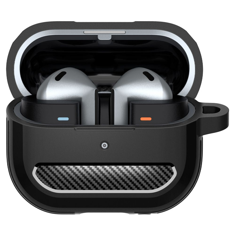 Spigen Rugged Armor dėklas Galaxy Buds 3/3 Pro – juodas
