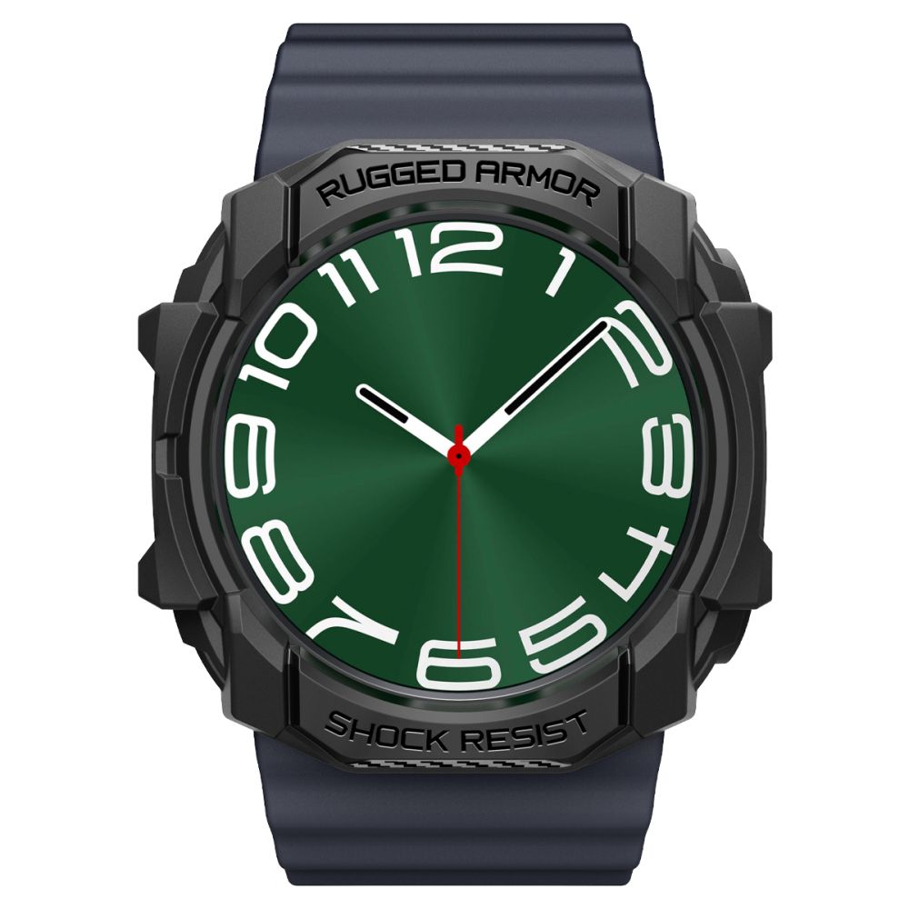Spigen Rugged Armor dėklas Galaxy Watch Ultra 47 mm – juodas -- Samsung Galaxy Watch Ultra (47mm)