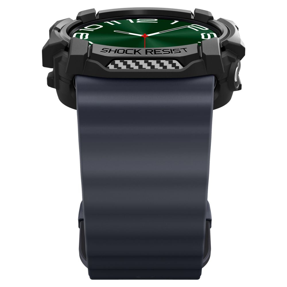 Spigen Rugged Armor dėklas Galaxy Watch Ultra 47 mm – juodas -- Samsung Galaxy Watch Ultra (47mm)