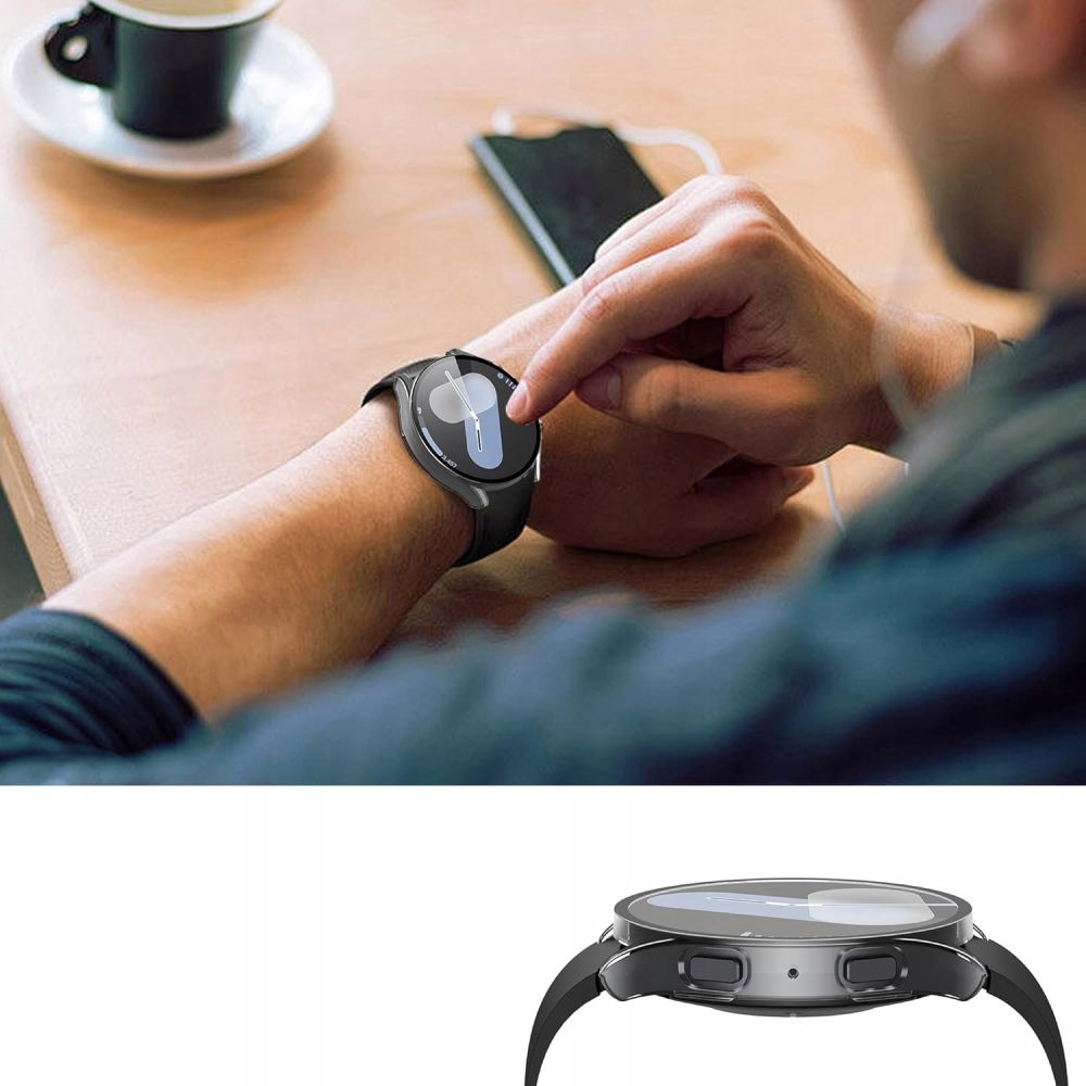 Tech-Protect Defense360 dėklas su stiklu Galaxy Watch 7 44 mm – skaidrus -- Samsung Galaxy Watch 7 (44mm)