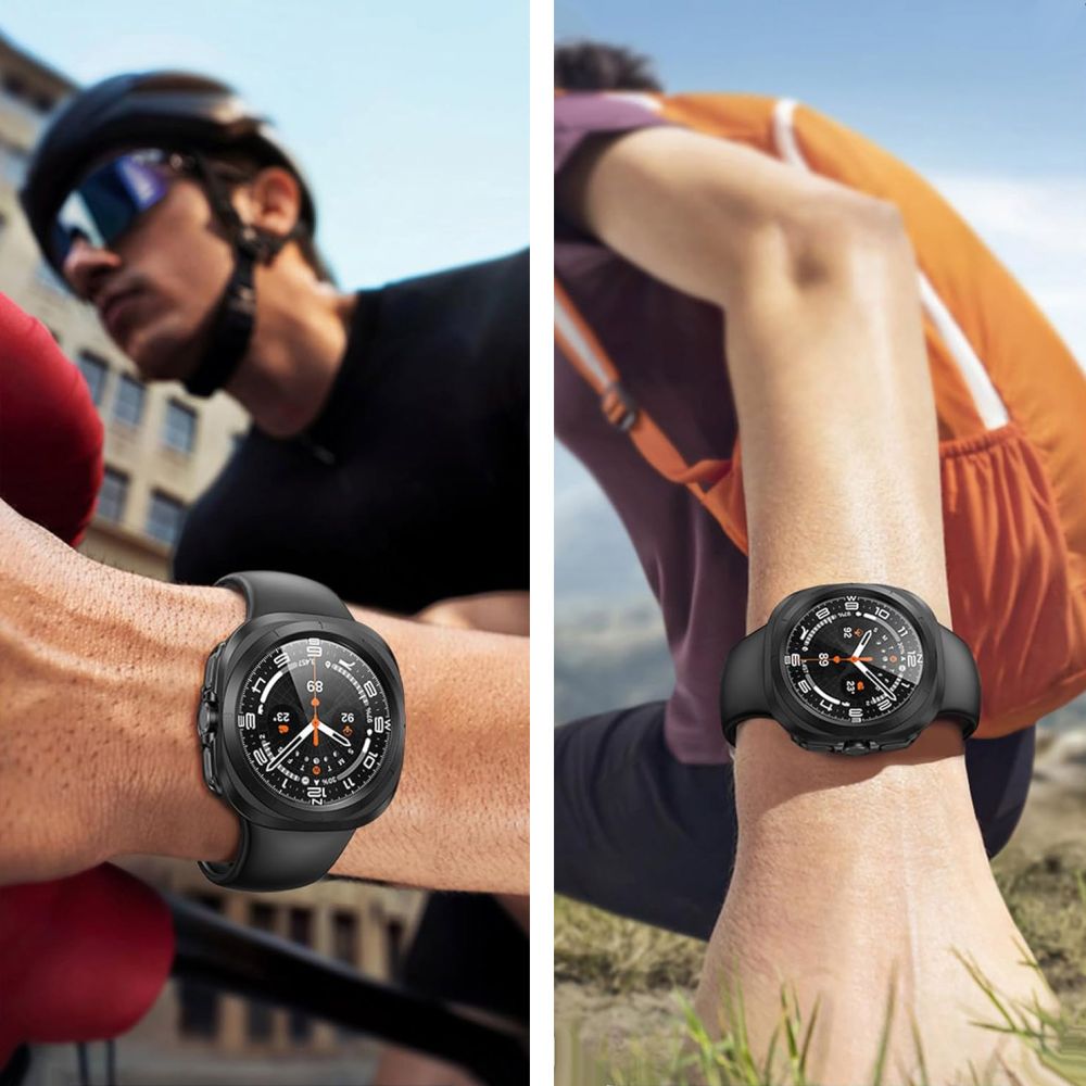 Tech-Protect Defense360 dėklas su stiklu Galaxy Watch Ultra 47mm – juodas -- Samsung Galaxy Watch Ultra (47mm)