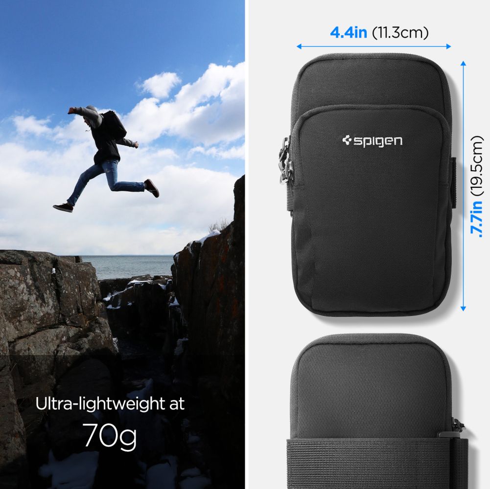 Spigen Dynamic Shield A702 rankų juosta - juoda -- Cycling Accessories