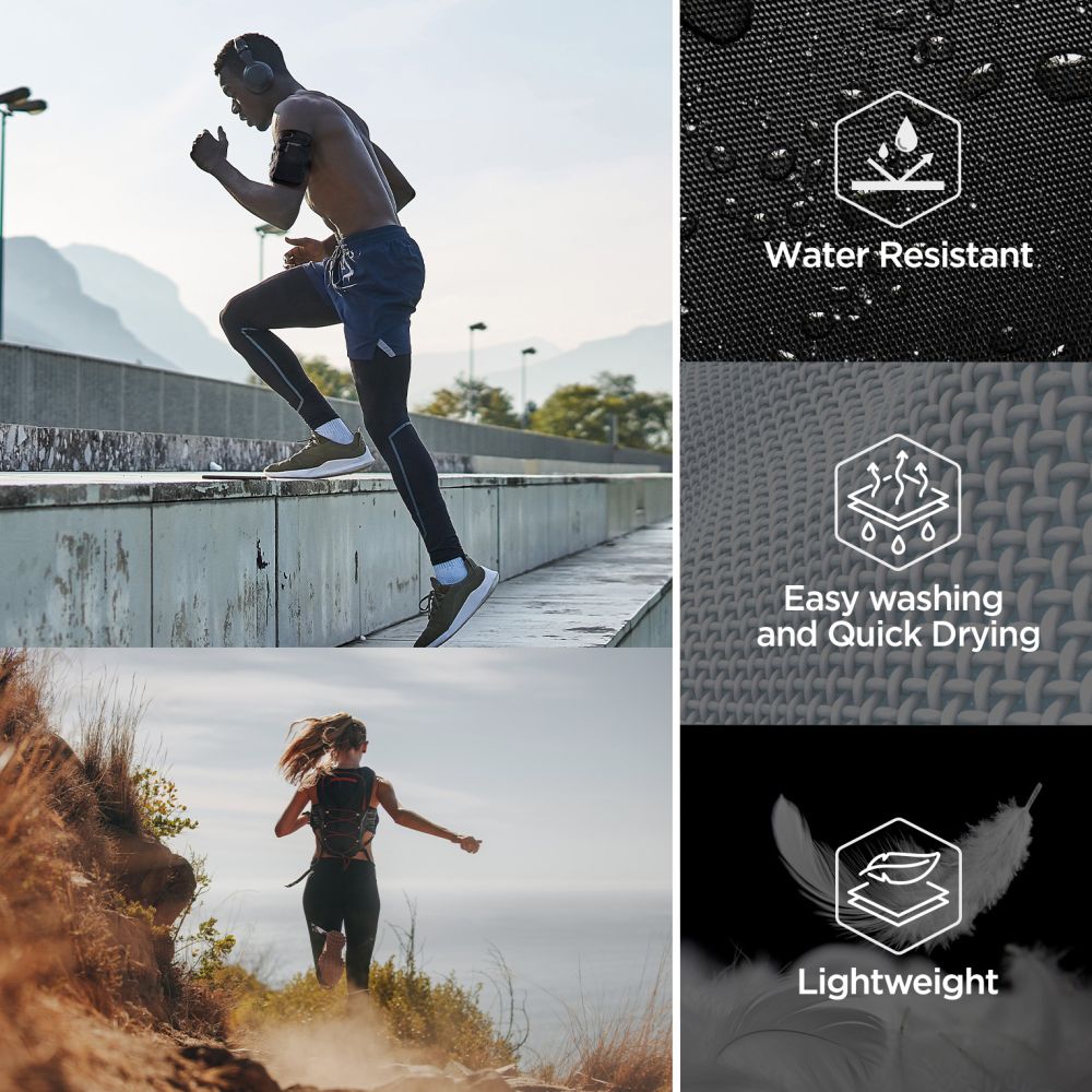Spigen Dynamic Shield A702 rankų juosta - juoda -- Cycling Accessories