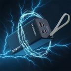 Wozinsky Išorinė baterija K65+ 65W 30000mAh 2x USB-C, 1x USB-A 65W - pilkas -- Powerbanks