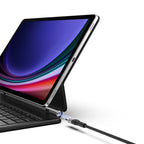 Dux Ducis klaviatūros dėklas Galaxy Tab S9+/S8+/S7+ – juodas -- Samsung Galaxy Tab S9+